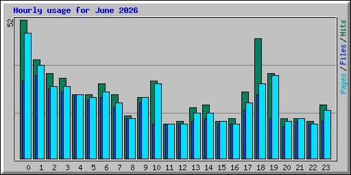 Hourly usage for June 2026